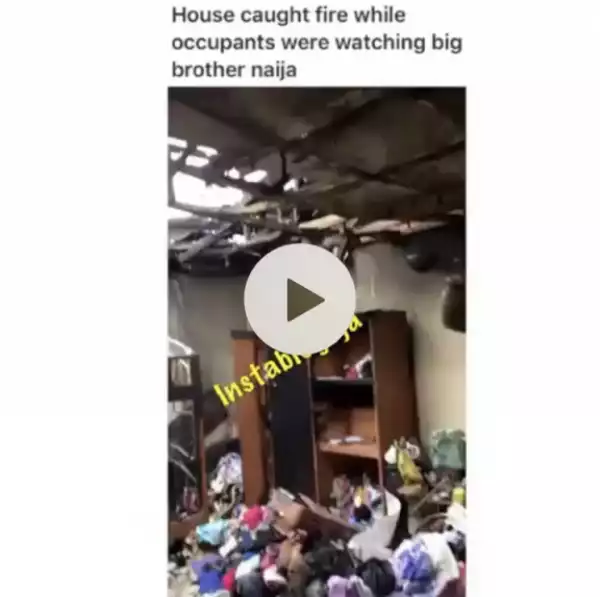 Room Razed By Fire While Occupants Were Watching BBNaija In The Sitting Room
